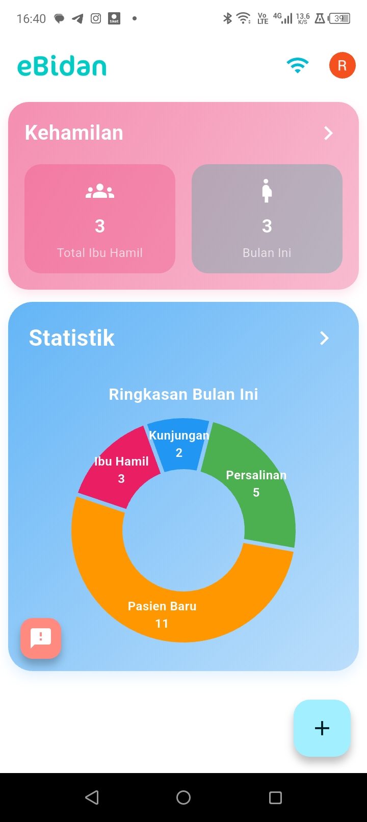Tampilan Aplikasi eBidan
