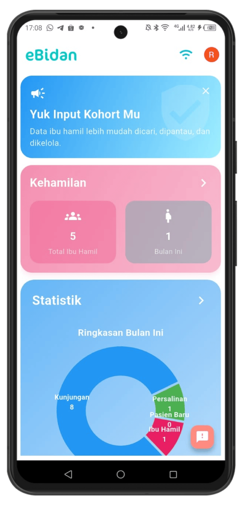 Tampilan Aplikasi eBidan